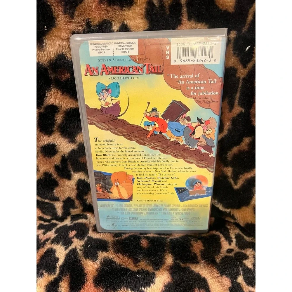 An American Tail‎ movie VHS w/Clamshell Case
